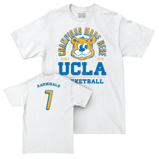 UCLA Women's Basketball White Arch Comfort Colors Tee   - Elina Aarnisalo