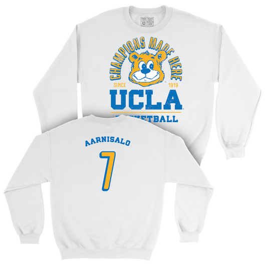 UCLA Women's Basketball White Arch Crew   - Elina Aarnisalo