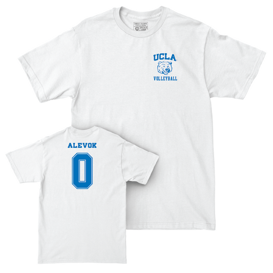 UCLA Women's Volleyball White Smiley Joe Comfort Colors Tee   - Hazel Alevok