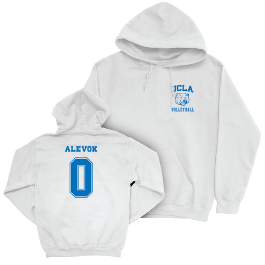 UCLA Women's Volleyball White Smiley Joe Hoodie   - Hazel Alevok