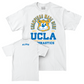 UCLA Women's Gymnastics White Arch Comfort Colors Tee  - Ciena Alipio