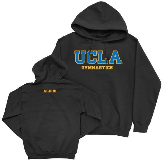 UCLA Women's Gymnastics Black Wordmark Hoodie  - Ciena Alipio