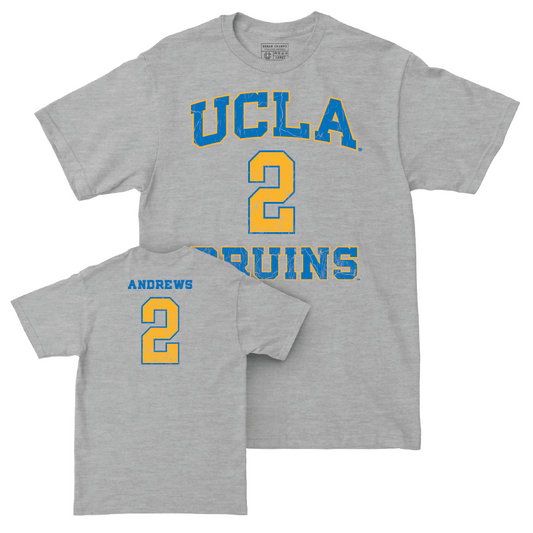 UCLA Men's Basketball Sport Grey Player Tee - Dylan Andrews | #2