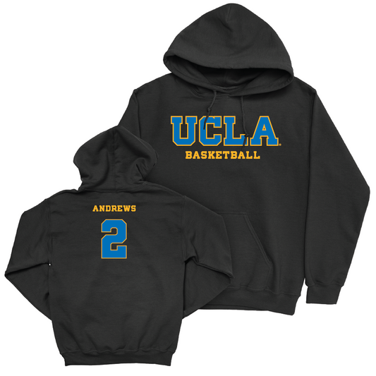 UCLA Men's Basketball Black Wordmark Hoodie - Dylan Andrews | #2