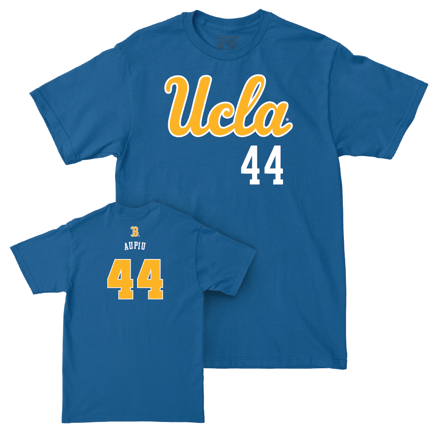 UCLA Football Blue Script Tee  - Devin Aupiu