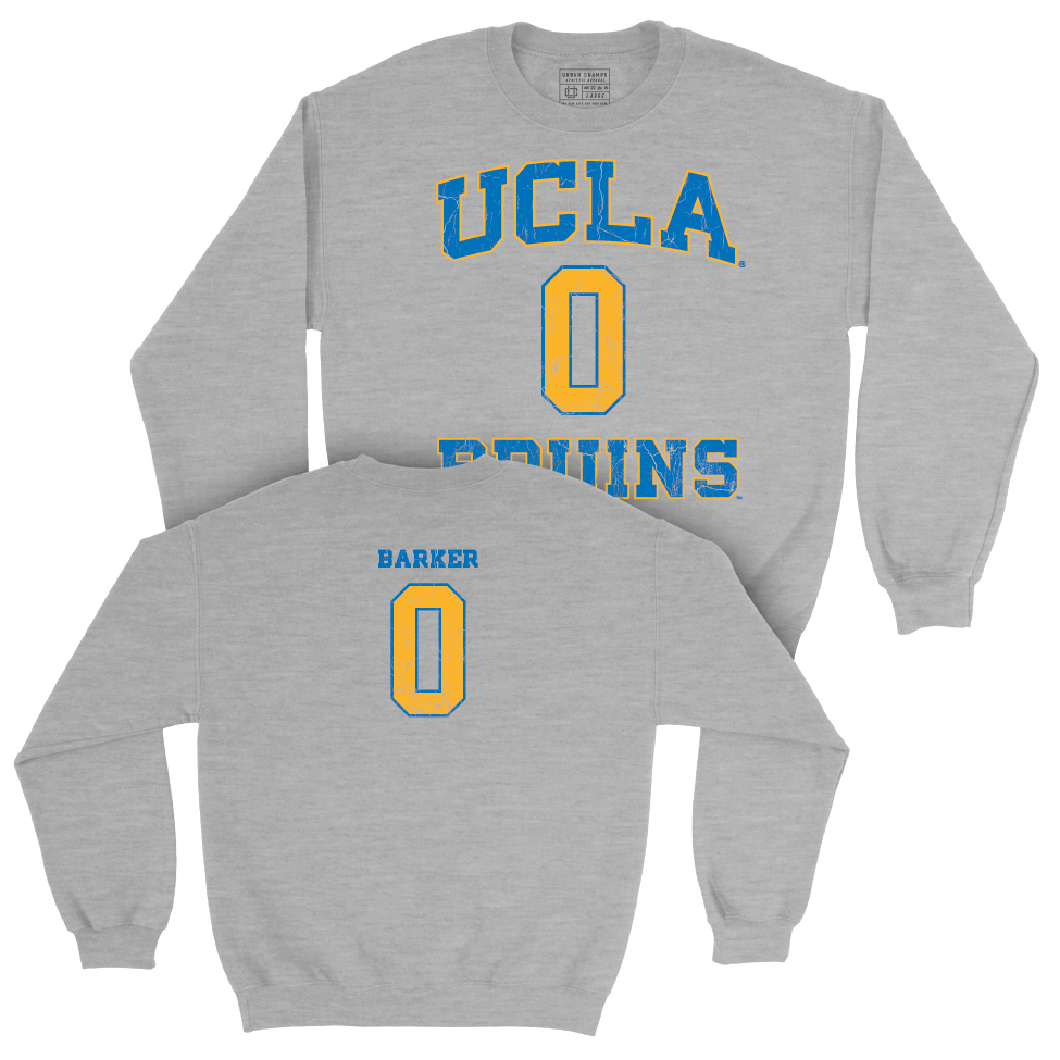 UCLA Women's Basketball Sport Grey Player Crew   - Janiah Barker