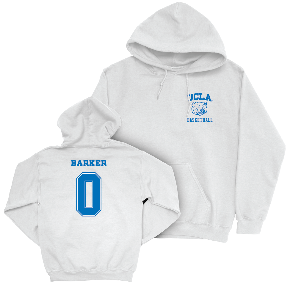 UCLA Women's Basketball White Smiley Joe Hoodie   - Janiah Barker