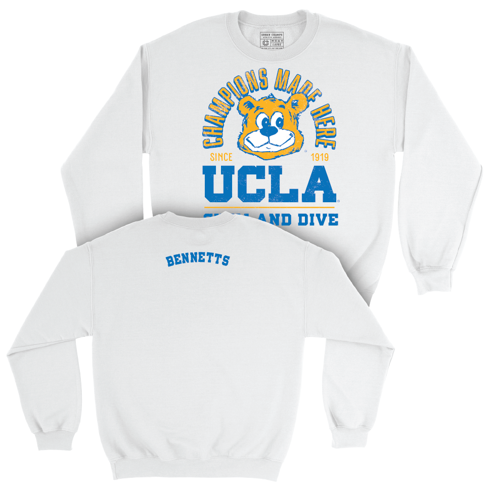 UCLA Women's Swim & Dive White Arch Crew  - Sarah Bennetts