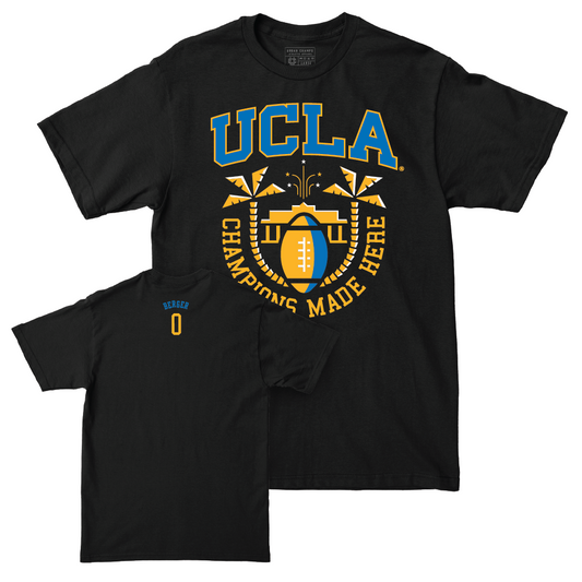 UCLA Football Black Gridiron Tee  - Jalen Berger