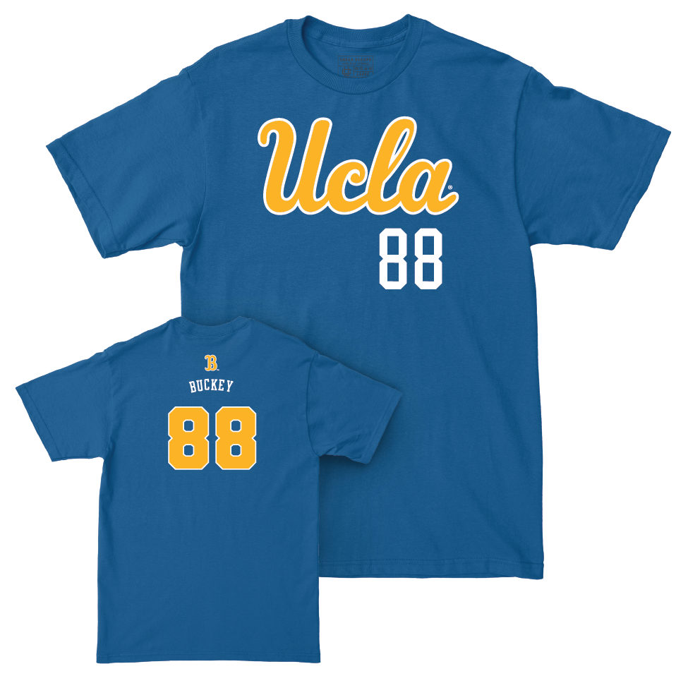 UCLA Football Blue Script Tee  - Grant Buckey