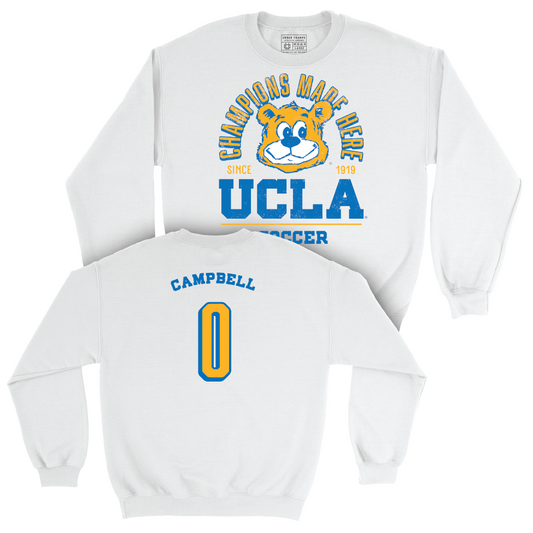 UCLA Women's Soccer White Arch Crew   - Ryan Campbell