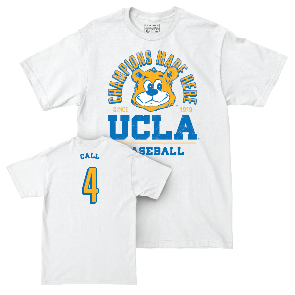 UCLA Baseball White Arch Comfort Colors Tee  - Phoenix Call