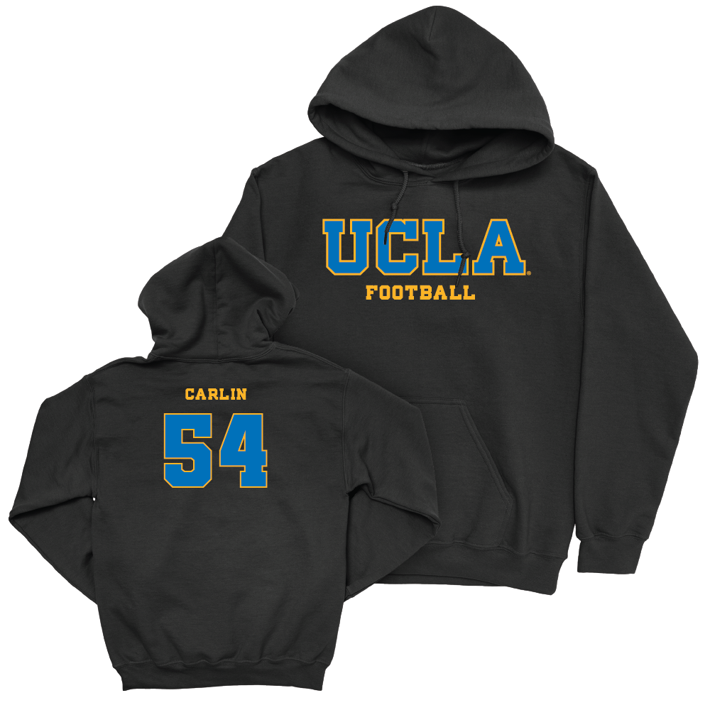 UCLA Football Black Wordmark Hoodie  - Joshua Carlin