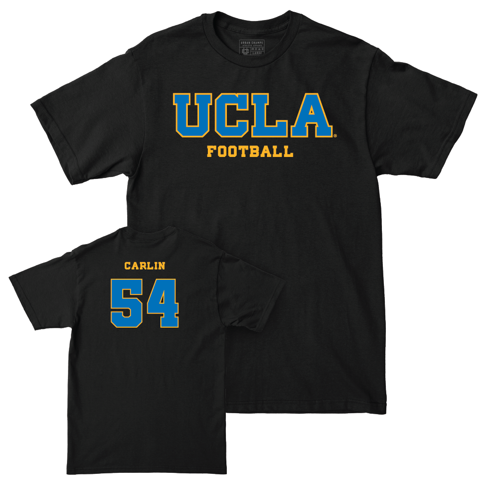 UCLA Football Black Wordmark Tee  - Joshua Carlin