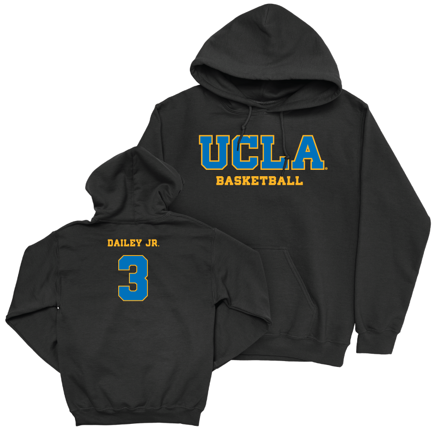 UCLA Men's Basketball Black Wordmark Hoodie  - Eric Dailey Jr.