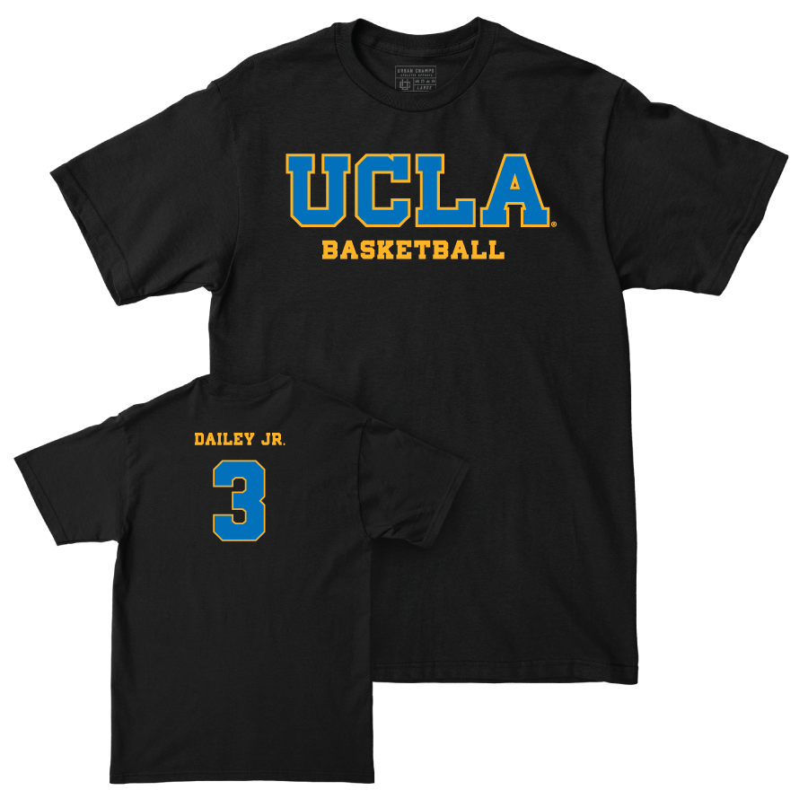 UCLA Men's Basketball Black Wordmark Tee  - Eric Dailey Jr.