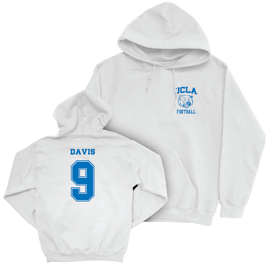 UCLA Football White Smiley Joe Hoodie  - Dermaricus Davis