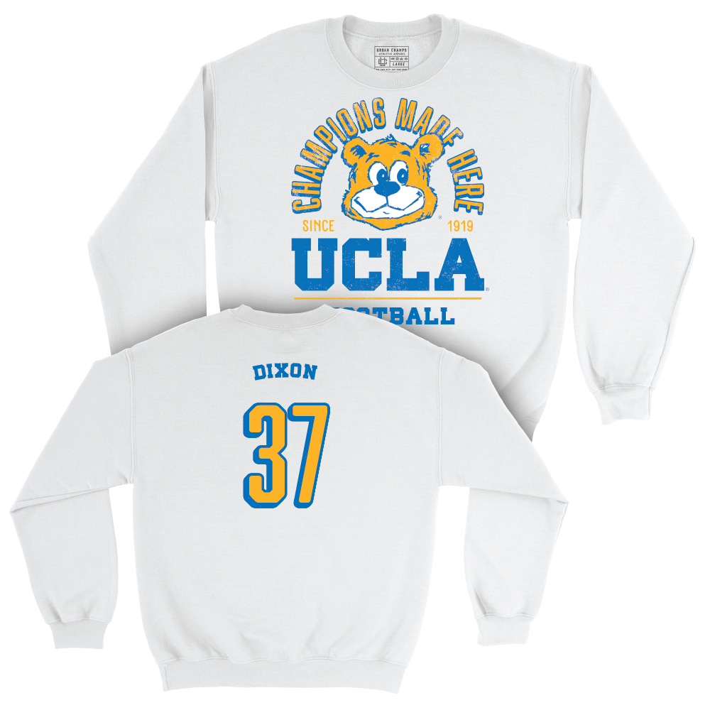 UCLA Football White Arch Crew  - Joshua Dixon