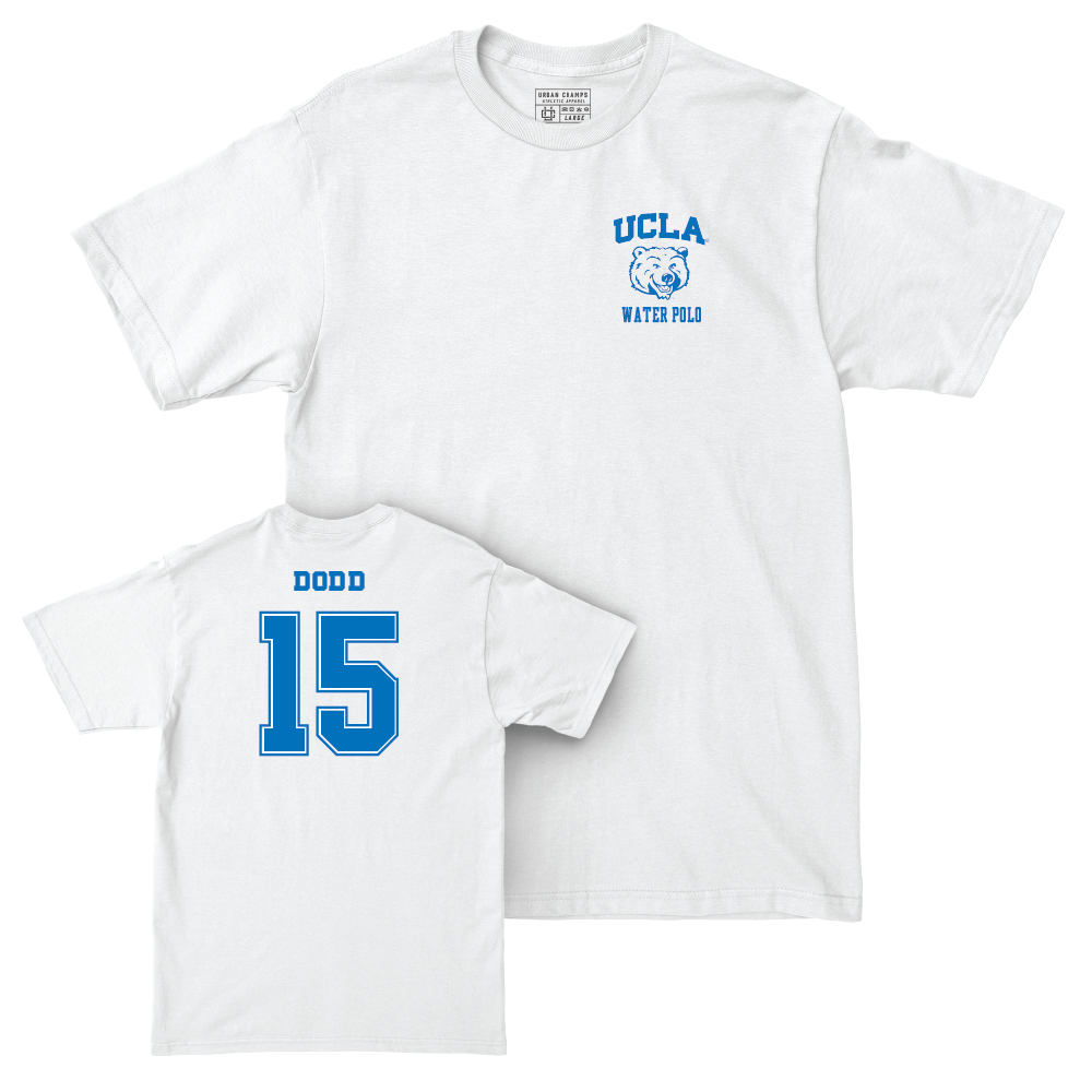 UCLA Men's Water Polo White Smiley Joe Comfort Colors Tee   - Chase Dodd