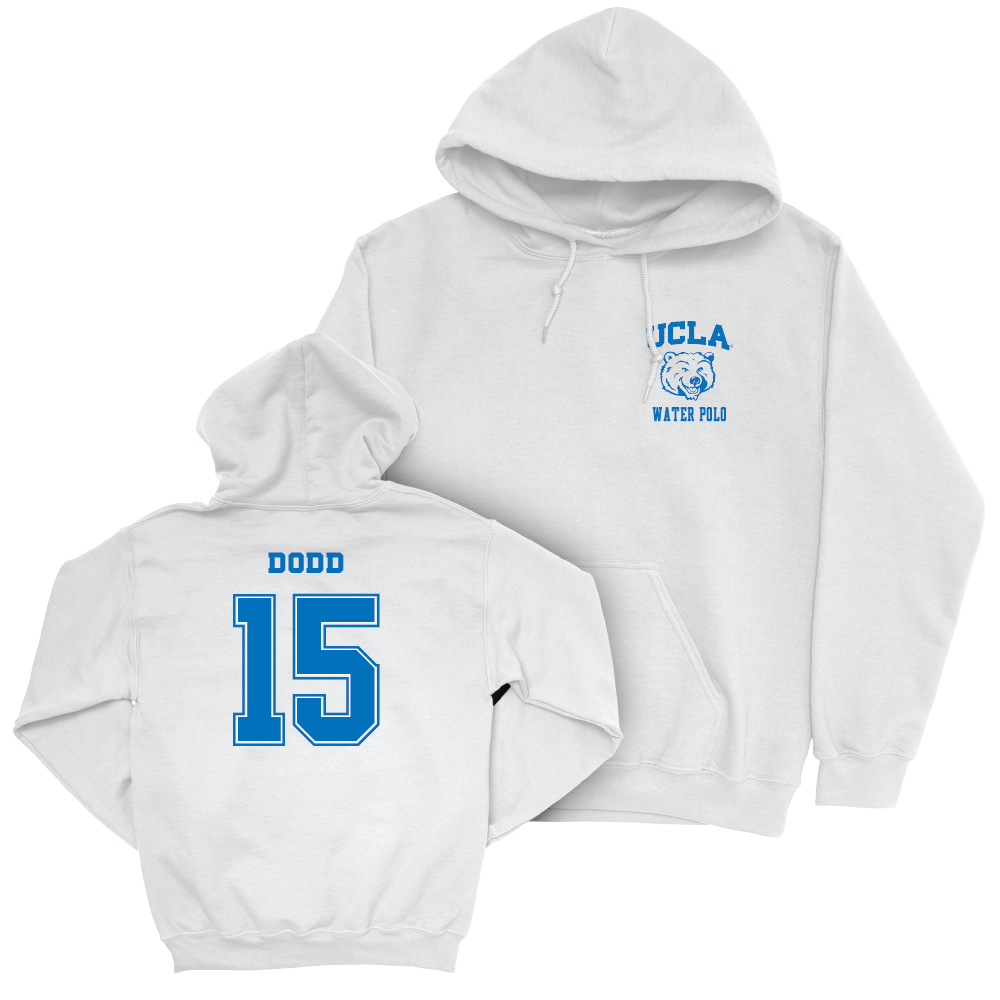 UCLA Men's Water Polo White Smiley Joe Hoodie   - Chase Dodd