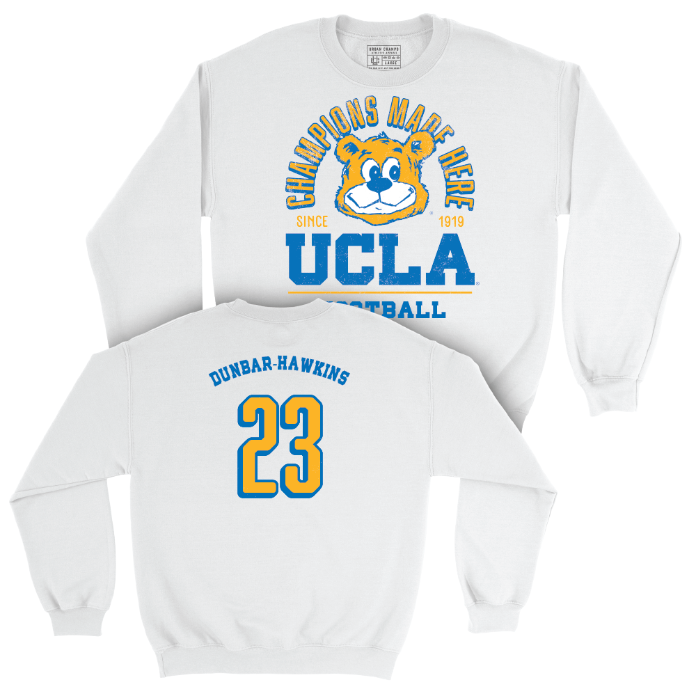 UCLA Football White Arch Crew  - Khristian Dunbar-Hawkins