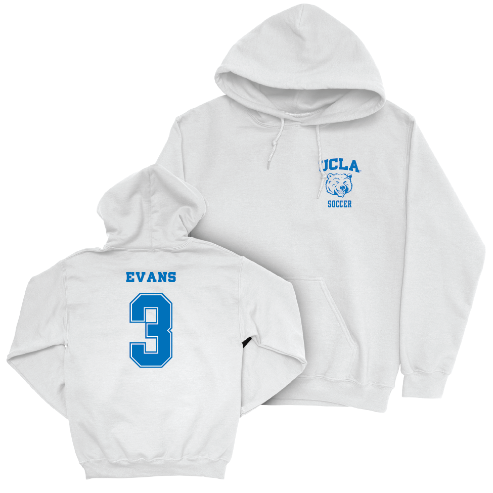 UCLA Women's Soccer White Smiley Joe Hoodie   - Maya Evans