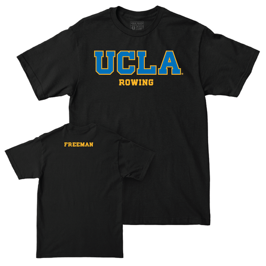 UCLA Women's Rowing Black Wordmark Tee   - Maia Freeman