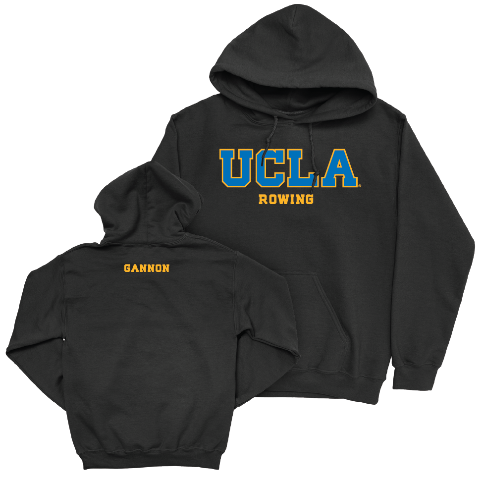 UCLA Women's Rowing Black Wordmark Hoodie   - Reese Gannon