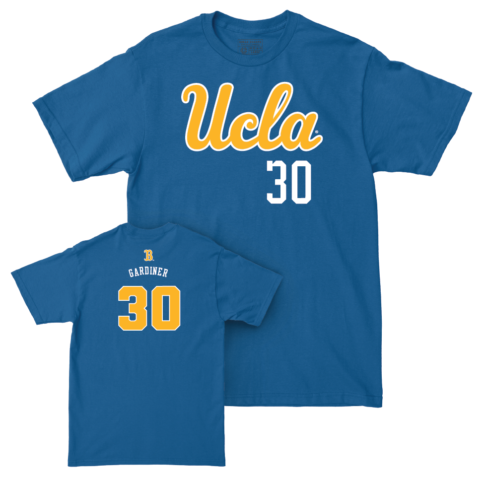 UCLA Women's Basketball Blue Script Tee   - Timea Gardiner