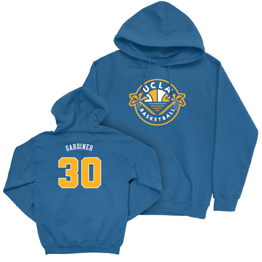 UCLA Women's Basketball Blue Palm Tree Hoodie   - Timea Gardiner