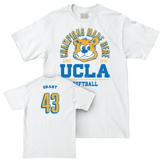 UCLA Softball White Arch Comfort Colors Tee  - Megan Grant