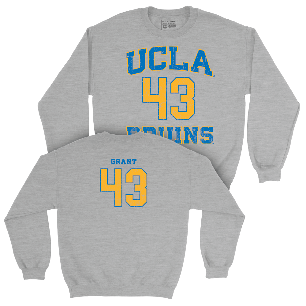 UCLA Softball Sport Grey Player Crew  - Megan Grant