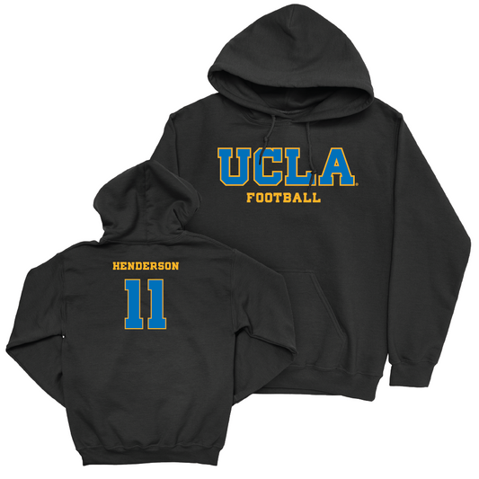 UCLA Football Black Wordmark Hoodie  - Ramon Henderson