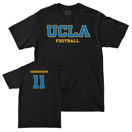 UCLA Football Black Wordmark Tee  - Ramon Henderson