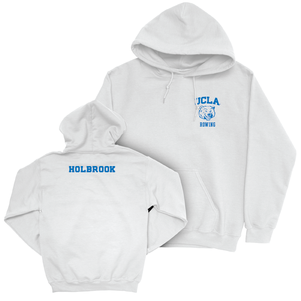 UCLA Women's Rowing White Smiley Joe Hoodie   - Teah Holbrook