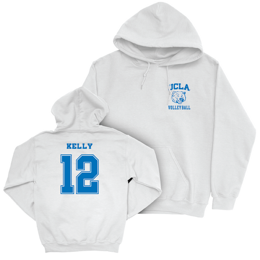 UCLA Men's Volleyball White Smiley Joe Hoodie  - Sean Kelly
