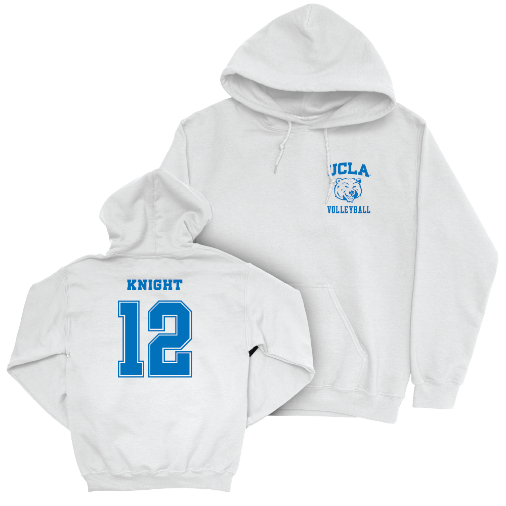 UCLA Men's Volleyball White Smiley Joe Hoodie  - Alex Knight