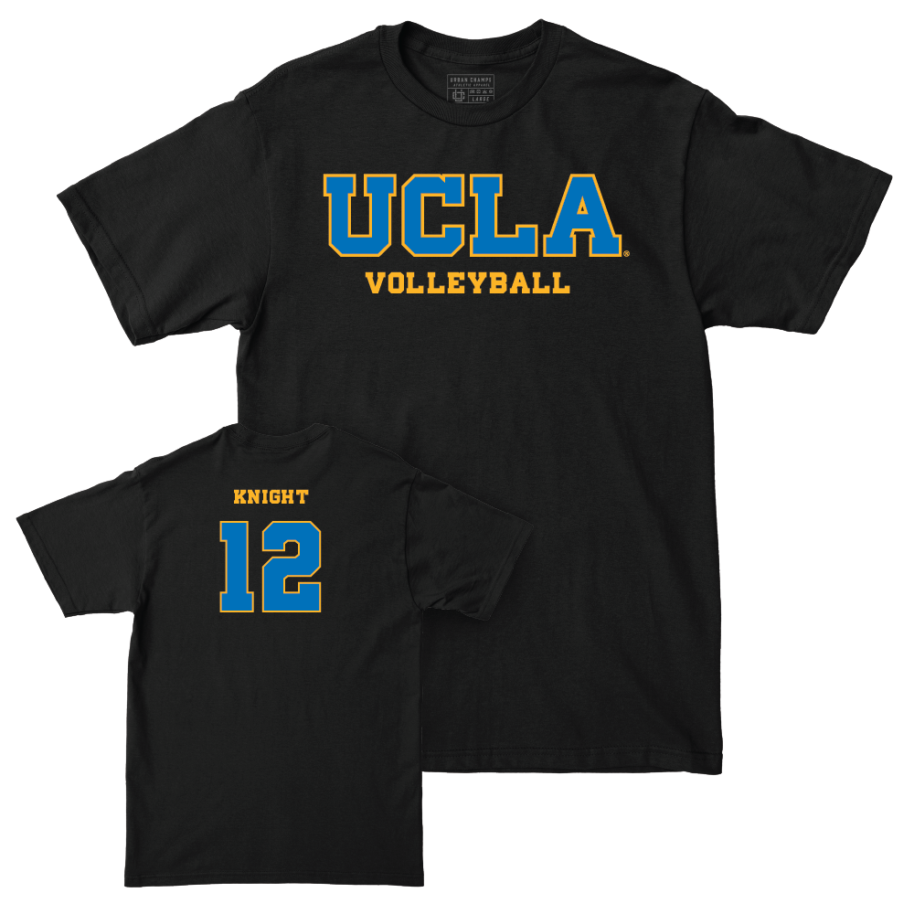 UCLA Men's Volleyball Black Wordmark Tee  - Alex Knight