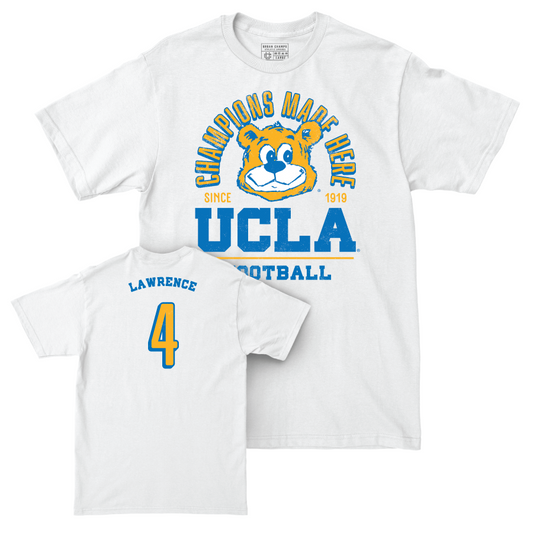 UCLA Football White Arch Comfort Colors Tee  - Key Lawrence