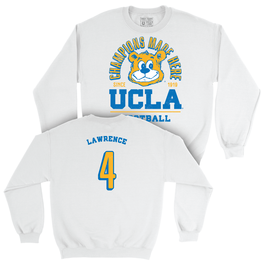 UCLA Football White Arch Crew  - Key Lawrence
