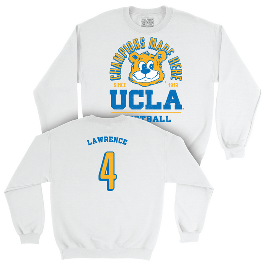 UCLA Football White Arch Crew  - Key Lawrence