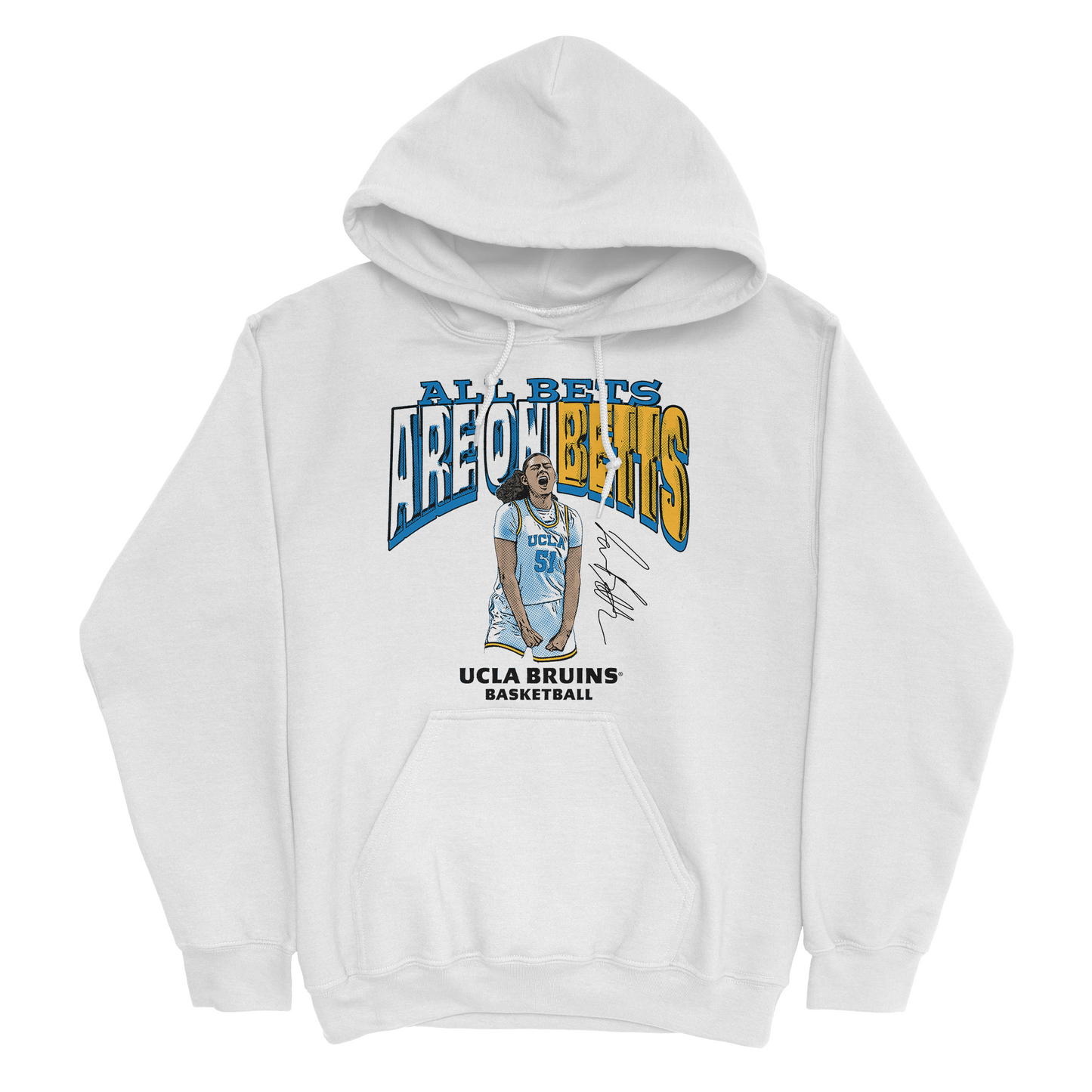 EXCLUSIVE RELEASE: Lauren Betts "Bet on Betts" White Hoodie