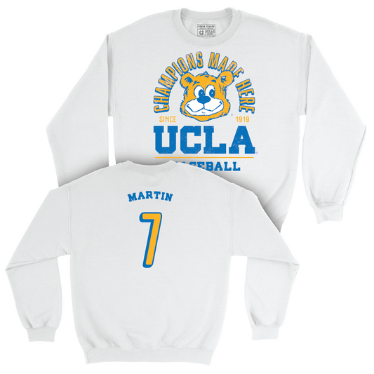 UCLA Baseball White Arch Crew  - Roman Martin