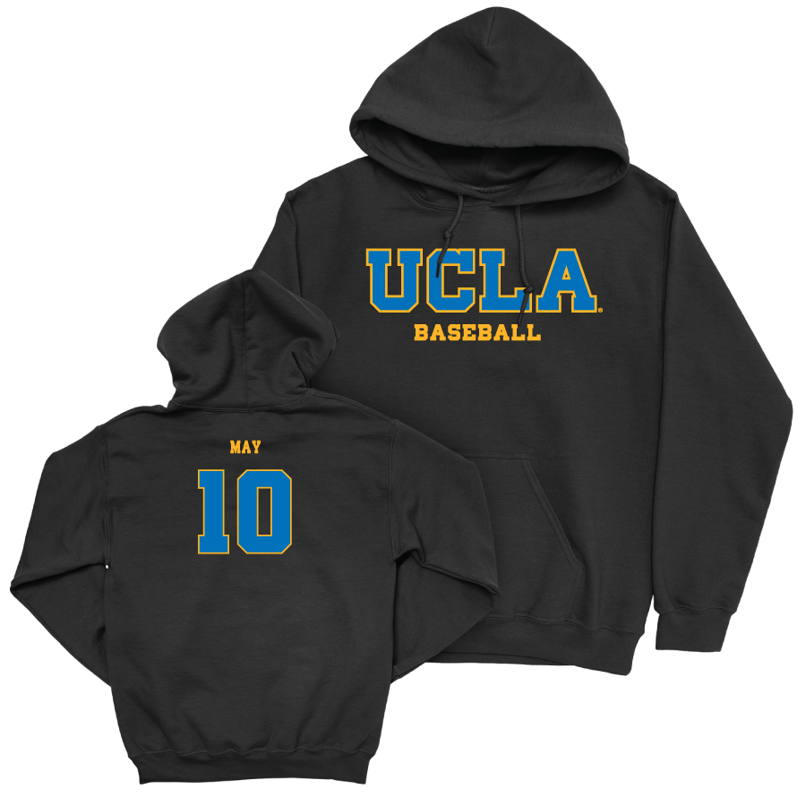 UCLA Baseball Black Wordmark Hoodie  - Ian May