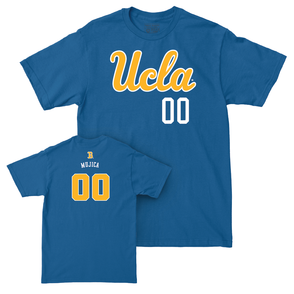 UCLA Softball Blue Script Tee  - Sofia Mujica