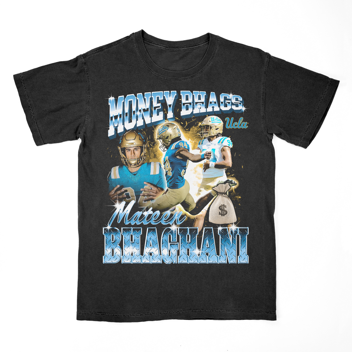 EXCLUSIVE RELEASE: Mateen Bhaghani "Money Bhags" Black Tee