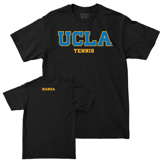UCLA Men's Tennis Black Wordmark Tee - Govind Nanda