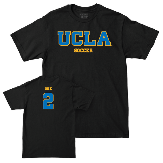 UCLA Women's Soccer Black Wordmark Tee  - Ayo Oke