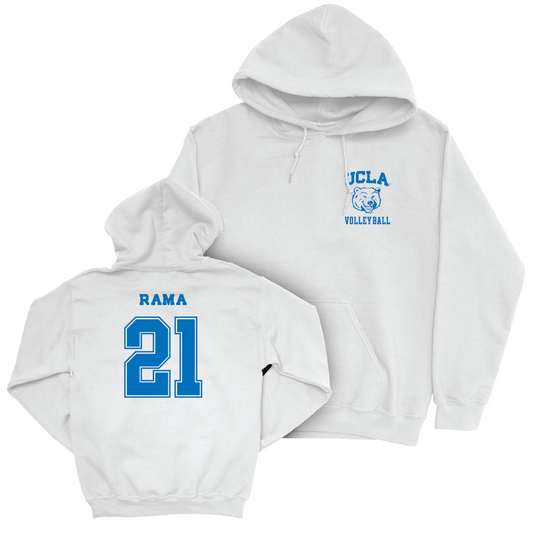 UCLA Men's Volleyball White Smiley Joe Hoodie  - Zach Rama