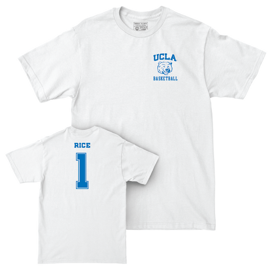 UCLA Women's Basketball White Smiley Joe Comfort Colors Tee  - Kiki Rice